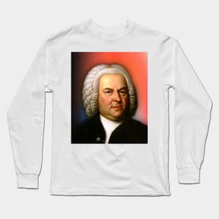 Johann Sebastian Bach Portrait | Johann Sebastian Bach Artwork 15 Long Sleeve T-Shirt